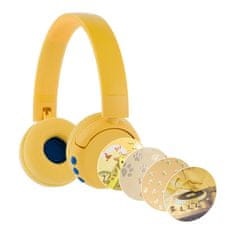 BuddyPhones brezžične slušalke popfun za otroke (rumene)