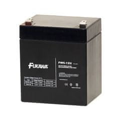 Fukawa svinčeno-kislinska baterija FW 5-12 U za UPS APC/ AEG/ EATON/ Powerware/ 12V/ 5Ah/ življenjska doba 5 let/ Faston F2-6,3mm