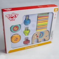 Tooky Toy Komplet ročnih iger Bickers Spinner JoJo Slon 46 el.