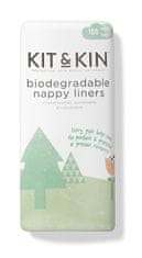 Kit & Kin Biološko razgradljive pleničke za ločevanje 100 kosov