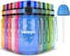 Bumpli Otroška Flaška za Vodo 350 ml s Ustnikom in Slamico, Neprepustna, Brez BPA (modra) | BLUEBOT