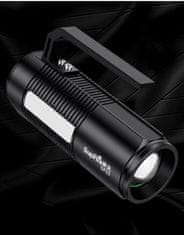SupFire Supfire GF03 LED ribiška svetilka JIGNRUI XK LED 300lm, USB, Li-ion do 750 minut delovanja baterije