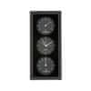 Lowell Stenska ura s prikazom temperature in vlage 12x h26cm / črna / pvc