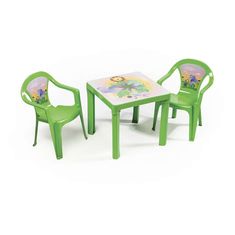 Paradiso otroška miza, 46 x 46 x 43 cm, zelena