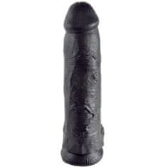 King Cock Cock With Balls dildo, 12", 30,48 cm, črna