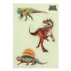 Dino World ASST | Glibbies gel nalepke, Kritosaurus, Allosaurus, Dimetrodon, 3 kos