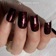 Juliana Nails Gel Lak Hot Affair rdeča z bleščicami No.790 6ml