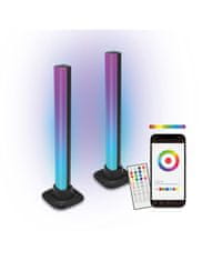 Ksix Lightbars SmartLED, 5W, 35 lumnov, daljinski upravljalnik, RGBIC, WiFi
