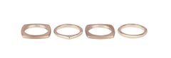 Breil Nov moderni bronasti komplet prstanov Tetra TJ302 (Obseg 54 mm)