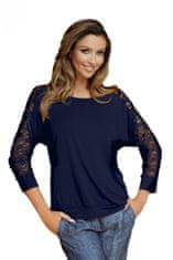 Babell Ženska bluza, temno modra, 3 XL