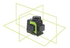 Strend Pro Križni laser 3D 360 ° zeleni žarek, samonivelirni STREND ZA INDUSTRIJSKO GF360G 30m / 50m
