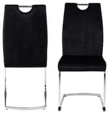 Design Scandinavia Jedilni stol Ulla (SET 2 kosa), črn