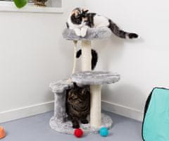 PET Toys mačje drevo in praskalnik za mačke, 62x40x40 cm, 3 nivoji
