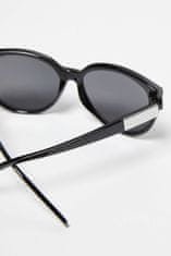 Moodo Ženska sončna očala Elizanwen Cat-Eye Črna stekla črna Universal