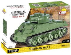 Cobi 2715 II. svetovna vojna Sherman M4A1, 1:48, 312 k