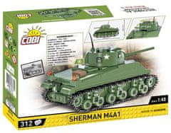 Cobi 2715 II. svetovna vojna Sherman M4A1, 1:48, 312 k