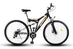 Olpran Denver 29 gorsko kolo, popolno vzmetenje, črno-oranžno