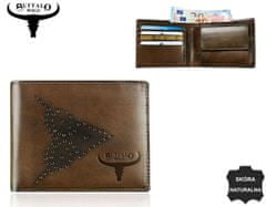 Buffalo Wild Moška usnjena denarnica Medgy rjava univerzalna