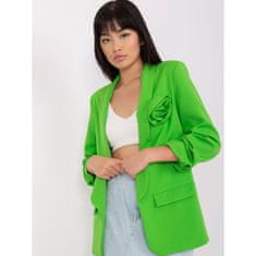 ITALY MODA Ženski suknjič z napihnjenimi rokavi PITA svetlo zelene barve DHJ-MA-7173.12_399602 L