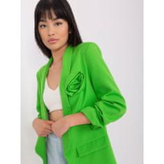 ITALY MODA Ženski suknjič z napihnjenimi rokavi PITA svetlo zelene barve DHJ-MA-7173.12_399602 L