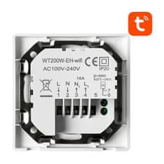 Avatto Avatto WT200-16A-W pametni termostat za električno ogrevanje 16A WiFi TUYA