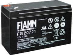 Fiamm FG20721 svinčen akumulator FG20721 • 12V 7,2Ah • AGM|VRLA • DXŠXV: 151x65x95 | Faston 4.8