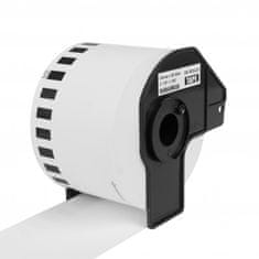 PrintLine Etikete, združljive z Brother DK-N55224, bela rola papirja, nelepljiva 54 x 30,48 m