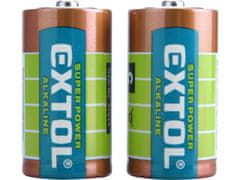 Extol Energy Alkalne baterije, 2ks, 1,5V C (LR14)
