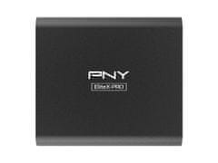 PNY EliteX-PRO zunanji SSD disk, 500 GB, Type-C USB 3.2 Gen2 NVMe