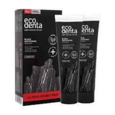 Ecodenta Toothpaste Black Whitening Set belilna zobna pasta Black Whitening 2 x 100 ml