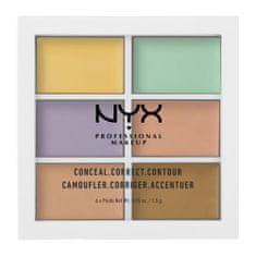 NYX Color Correcting Concealer paleta korektorjev 9 g Odtenek multicolor