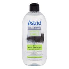 Astrid Aqua Biotic Active Charcoal 3in1 Micellar Water 400 ml micelarna vodica z aktivnim ogljem za ženske