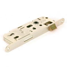 Hobes Ključavnica z zaklepom 01-15 - 90/60 P-L, beli cink, za navaden ključ