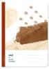 Šolski zvezek 445 brezlesni kvadrat - čokolada