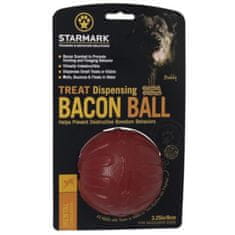 StarMark Igrača Žvečilna žogica Bacon ball 8cm rdeča