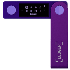Ledger Nano X denarnica za Bitcoin in druge kriptovalute, vijolična