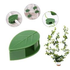HOME & MARKER® Držalo za rastline v obliki listov, Opora za plezalke, Samolepilno držalo za veje (20 kosov) | LEAFCLIP