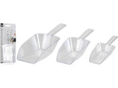 Excellent Houseware Set 3delnih plastičnih zajemalk za hrano