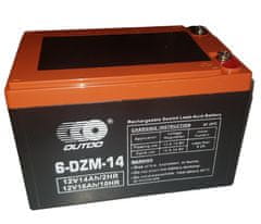 Outdo 6-DZM-14 svinčen akumulator za e-kolesa6-DZM-14 • 12V 14Ah • GEL|VRLA • DXŠXV: 150x100x99