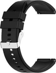 4wrist Silikonski pašček za Huawei Watch GT 2/GT 3 - črn