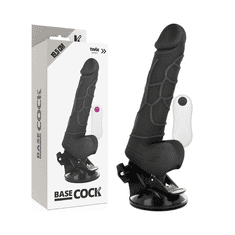Basecock VIBRATOR BaseCock Realistic Remote Control Black 19,5 cm