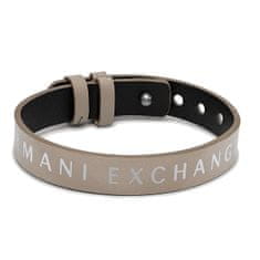 Armani Exchange Elegantna moška usnjena zapestnica AXG0108040