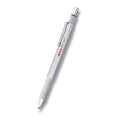 Rotring Kroglično pero Multipen 600 Silver 3 v 1 3 barve + mehanski svinčnik 0,5 mm