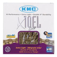KMC X10EL zlata veriga 114 členov Škatla