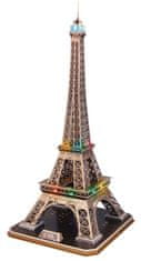 CubicFun Osvetljena 3D sestavljanka Eifflov stolp 84 kosov