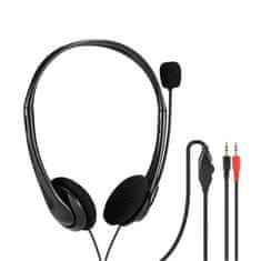 Freestyle Slušalke PLATINET z mikrofonom, regulator glasnosti, 2x3,5 jack