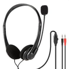Freestyle Slušalke PLATINET z mikrofonom, regulator glasnosti, 2x3,5 jack