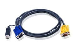 SECOMP ATEN 5M kabel USB KVM s 3 v 1 SPHD in vgrajenim pretvornikom PS/2 v USB