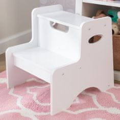KidKraft Leseni stolček bele barve