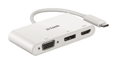 D-Link 3-v-1 adapter USB-C s priključkom HDMI/VGA/zaslonskim priključkom